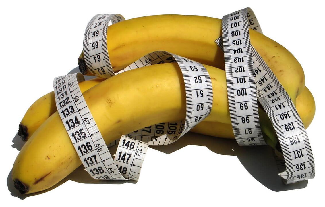 Penis increase - centimeters on bananas