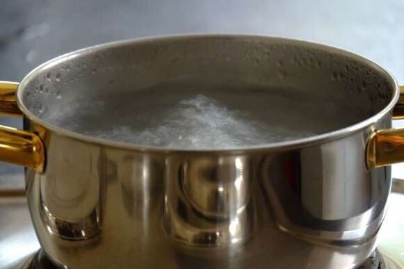 Stir with heated water to warm the penis